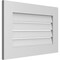 Ekena Millwork Vertical Surface Mount PVC Gable Vent: Functional, w/ 3-1/2"W x 1"P Standard Frame, 28"W x 18"H GVPVE28X1801SF - alternate 2